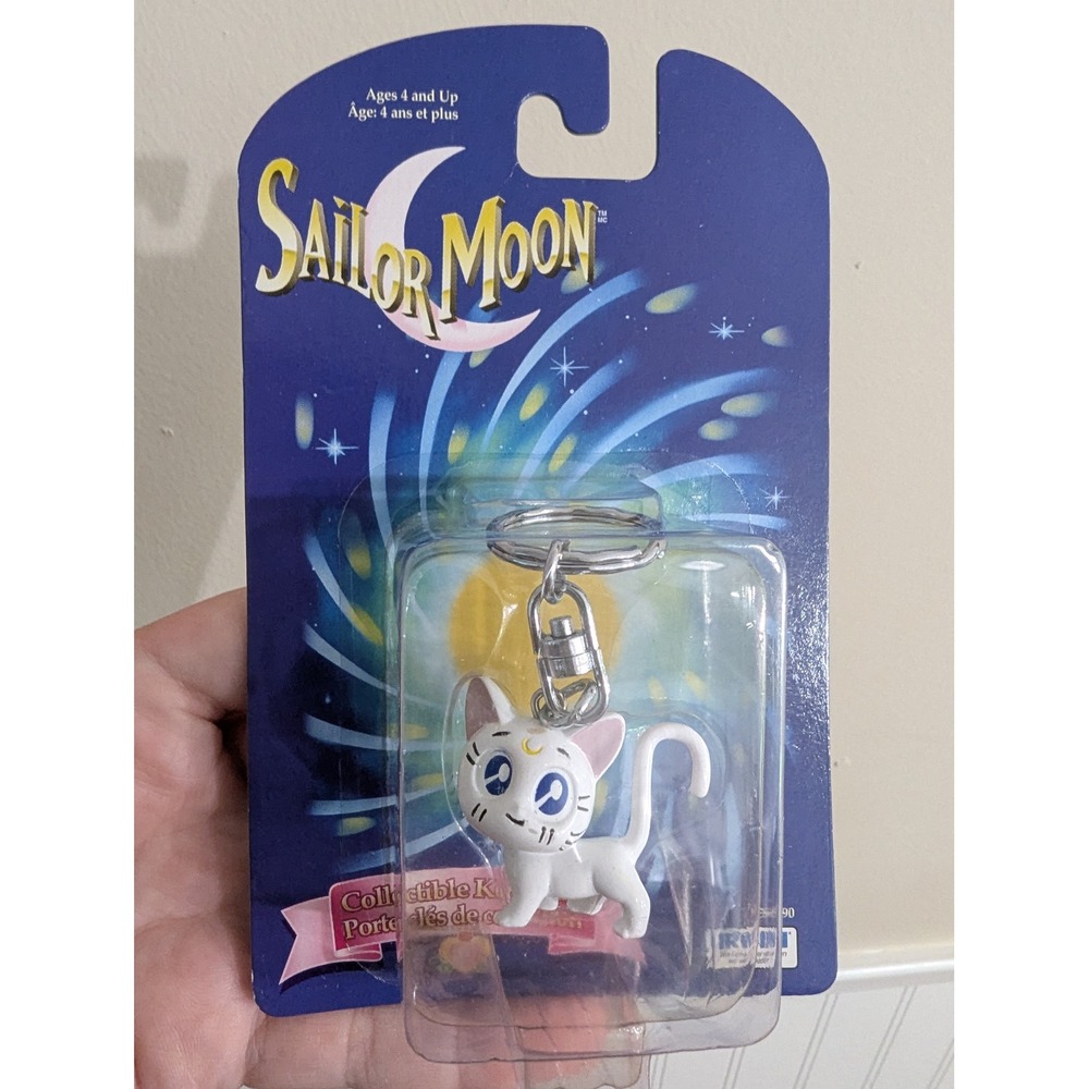 Irwin Sailor Moon Keychain White Artemis PVC Figure New 1997 Vintage Anime Manga